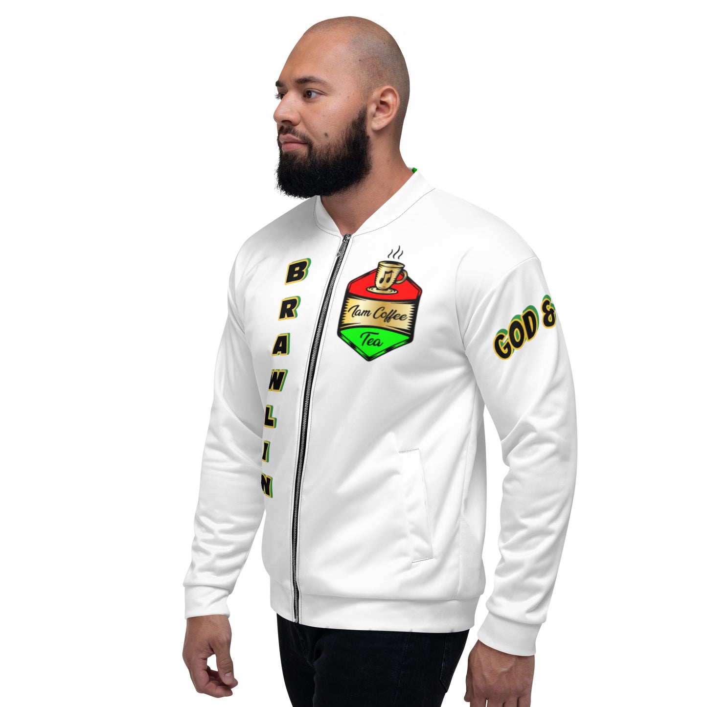 Iam Coffeetea Brawlin Unisex Bomber Jacket