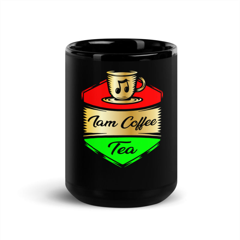 Iam Coffeetea Black Glossy Mug