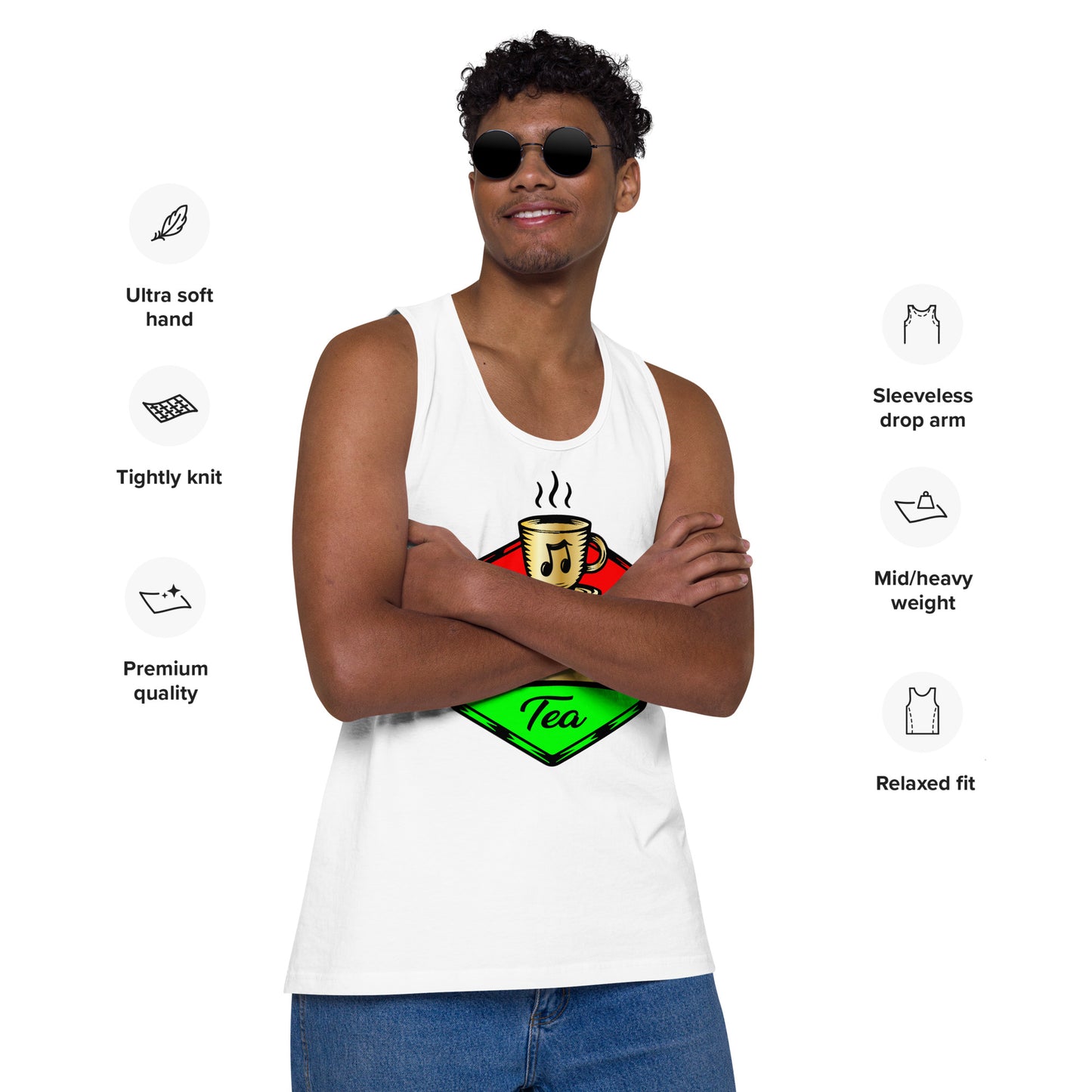 Iam Coffeetea Men’s premium tank top