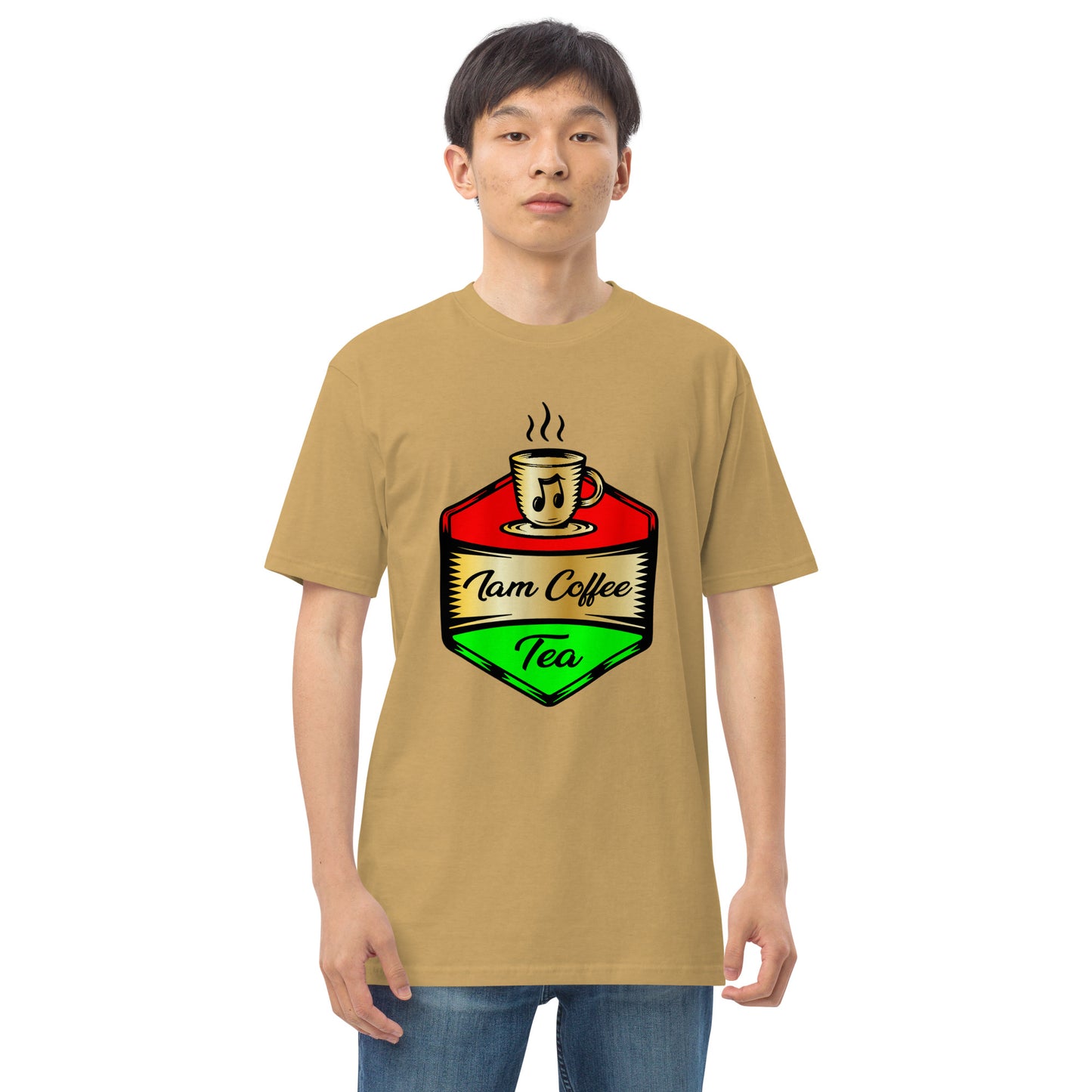 Iam Coffeetea Men’s premium heavyweight tee