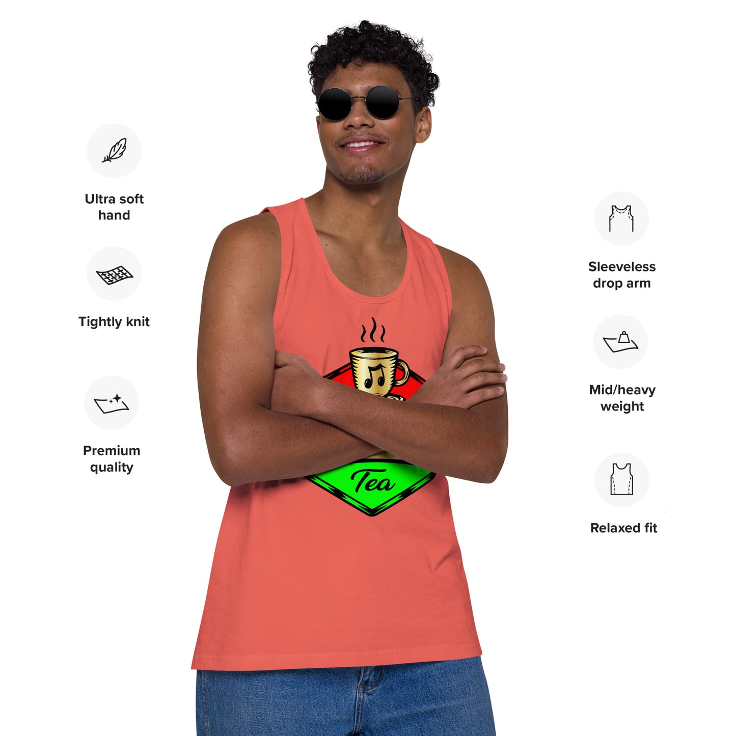 Iam Coffeetea Men’s premium tank top